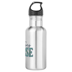 Med-Chirurgie-Krankenschwester Florales Vintage-Gr Edelstahlflasche