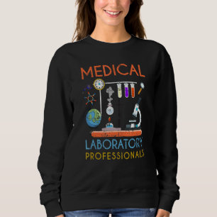 Med Labrador Science Microscope Medical Laboratory Sweatshirt
