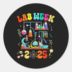 Med Labrador Tech Labrador Week 2025 Mystery Machi Runder Aufkleber