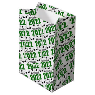 Med School Grad 2022 Abschluss Gift Bag (grün) Mittlere Geschenktüte