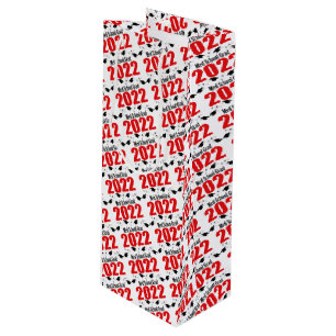 Med School Grad 2022 Abschluss Gift Bag (rot) Geschenktüte Für Weinflaschen