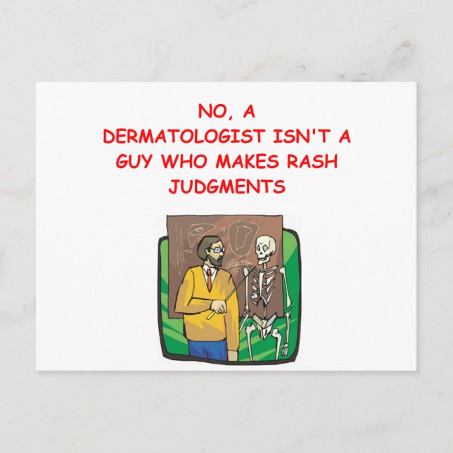 Med School Witz Postkarte (Vorderseite)