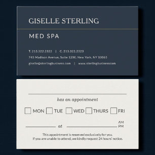 Med-Spa-Termin-Erinnerung Visitenkarte