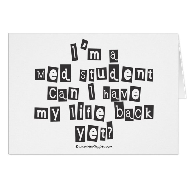 MED-Studenten-Lösegeld-Anmerkung (Vorderseite (Horizontal))