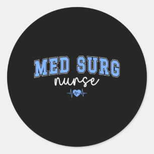 Med Surg Krankenschwester Medizinische Chirurgisch Runder Aufkleber