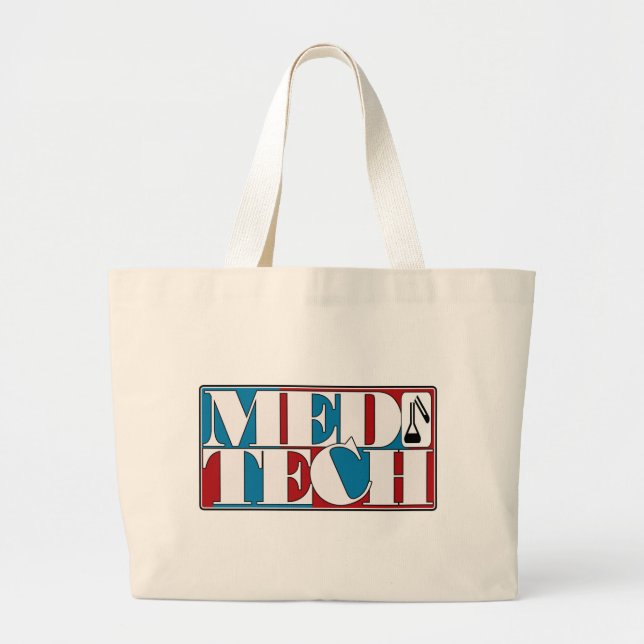 MED TECH LABOR BLOCK LOGO JUMBO STOFFBEUTEL (Vorne)