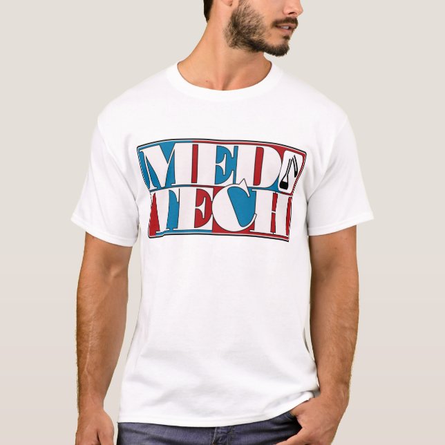 MED TECH LABOR BLOCK LOGO T-Shirt (Vorderseite)