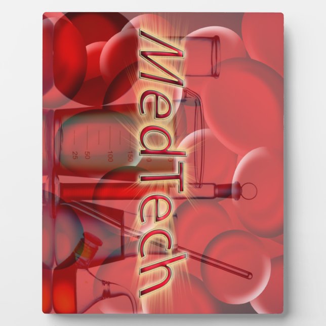 Med Tech-STERNEXPLOSION-LOGO Fotoplatte (Vorderseite)