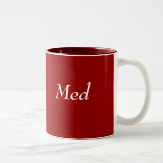 MED ZWEIFARBIGE TASSE