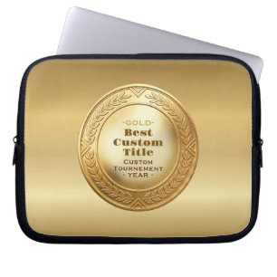 Medaille Benutzerdefiniert 3D Realistisch Editierb Laptopschutzhülle