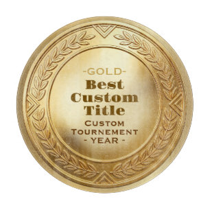 Medaille Benutzerdefiniert 3D Realistisch Editierb Schneidebrett
