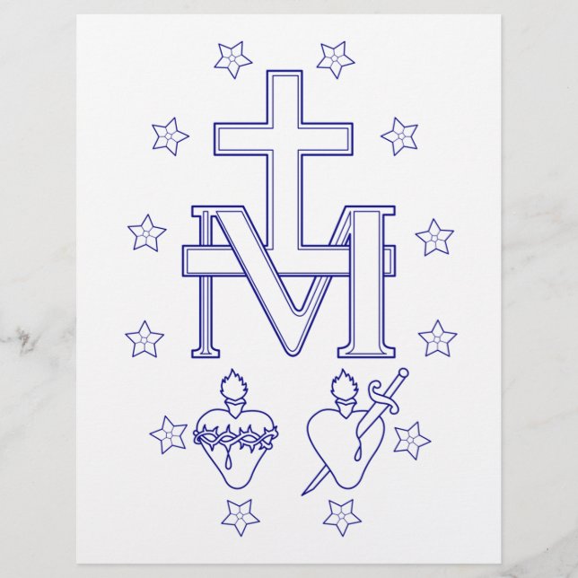 Medaille der Gottesmutter Flyer (Vorne)