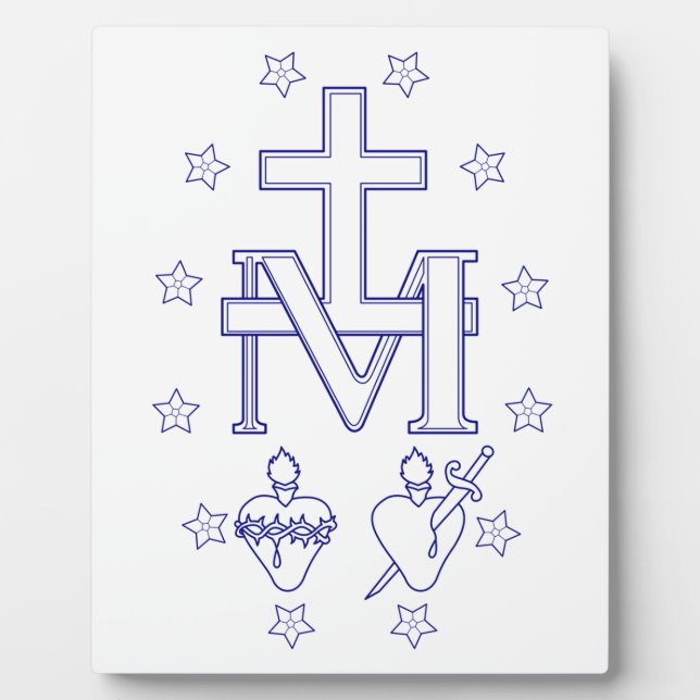 Medaille der Gottesmutter Fotoplatte (Vorderseite)