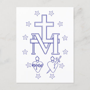 Medaille der Gottesmutter Postkarte