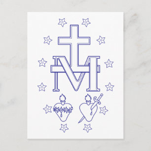 Medaille der Gottesmutter Postkarte