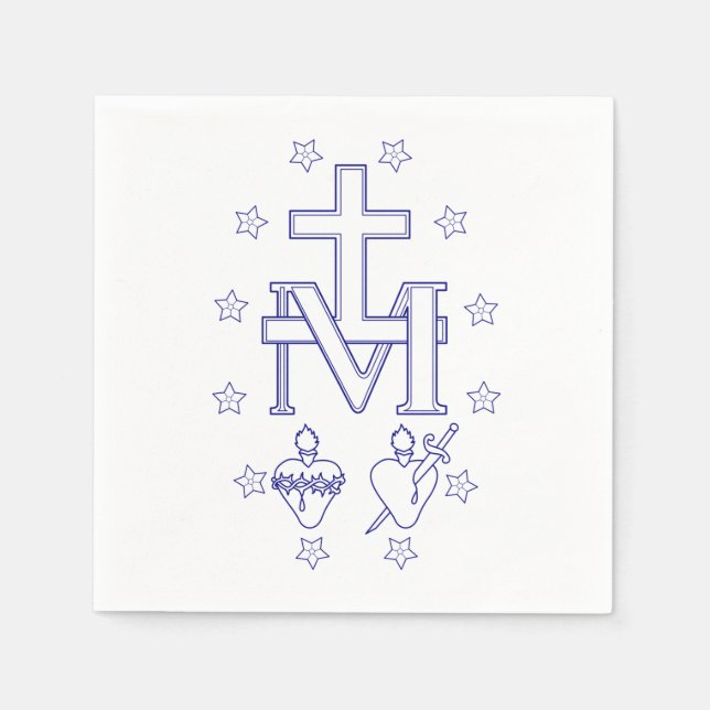 Medaille der Gottesmutter Serviette (Vorderseite)