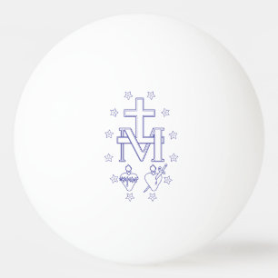 Medaille der Gottesmutter Tischtennisball