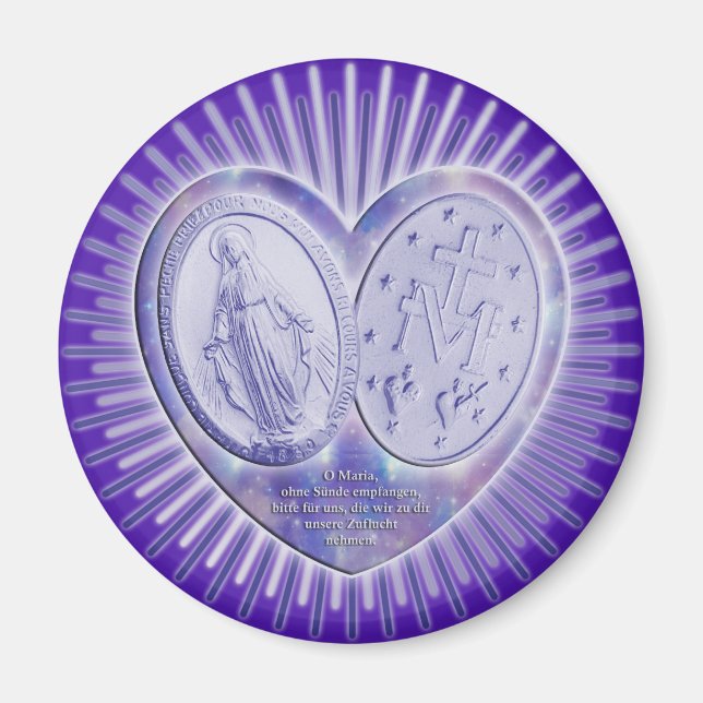 Medaille | lila magnet (Vorne)