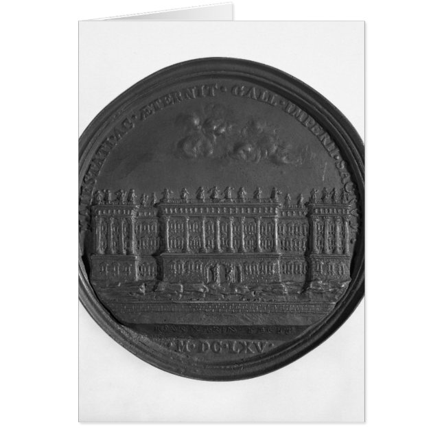 Medaille mit Berninis Design für den Louvre (Vorne)