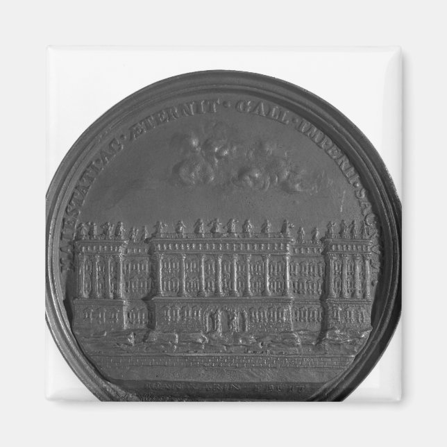 Medaille mit Berninis Design für den Louvre Magnet (Vorne)