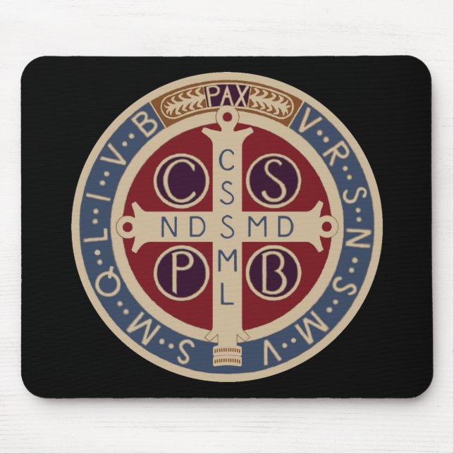 Medaille Mousepad St. Benedict (Vorne)