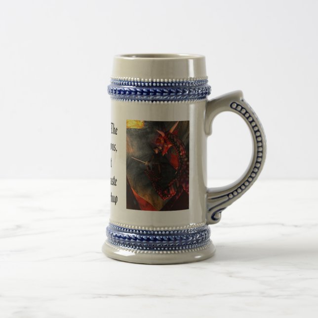 Medaille nicht Stein Bierglas (Rechts)