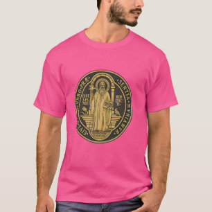 Medaille St. Benedikt Traditionelles lateinkatholi T-Shirt