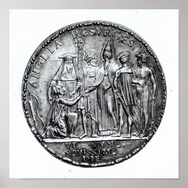Medaille von Papst Julius III Poster (Vorne)