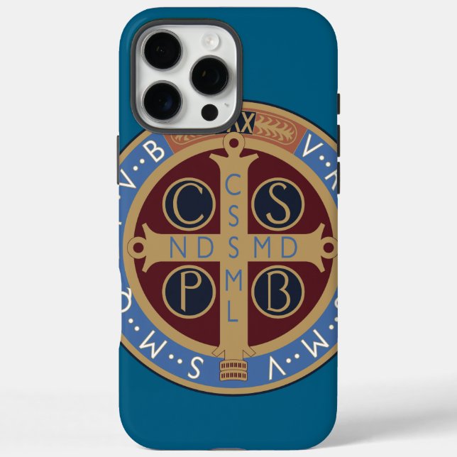 Medaille von Saint-Benedikt Case-Mate iPhone Hülle (Rückseite)