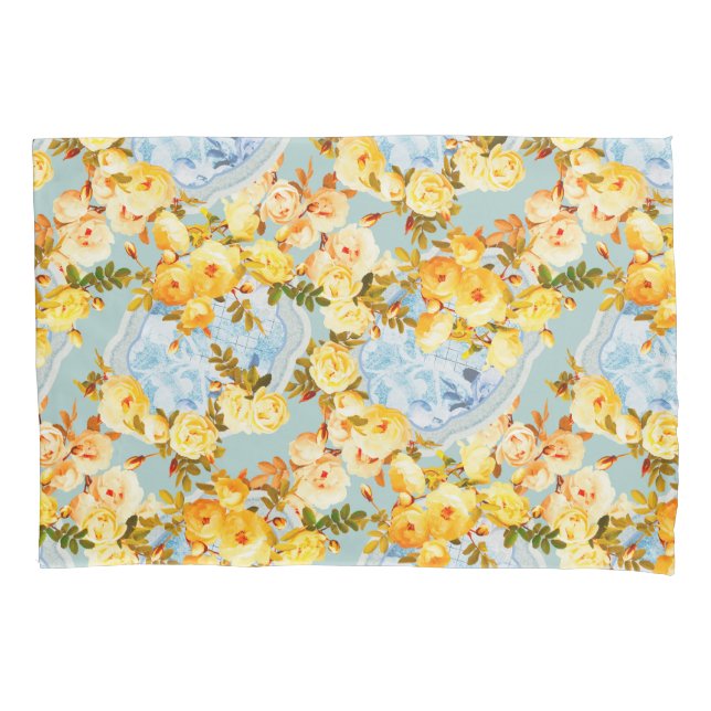 Medaillen und Rose Kissenbezug (Vorderseite)