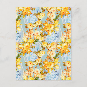 Medaillen und Rose Postkarte