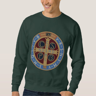 Medaillon des heiligen Benedikt Sweatshirt