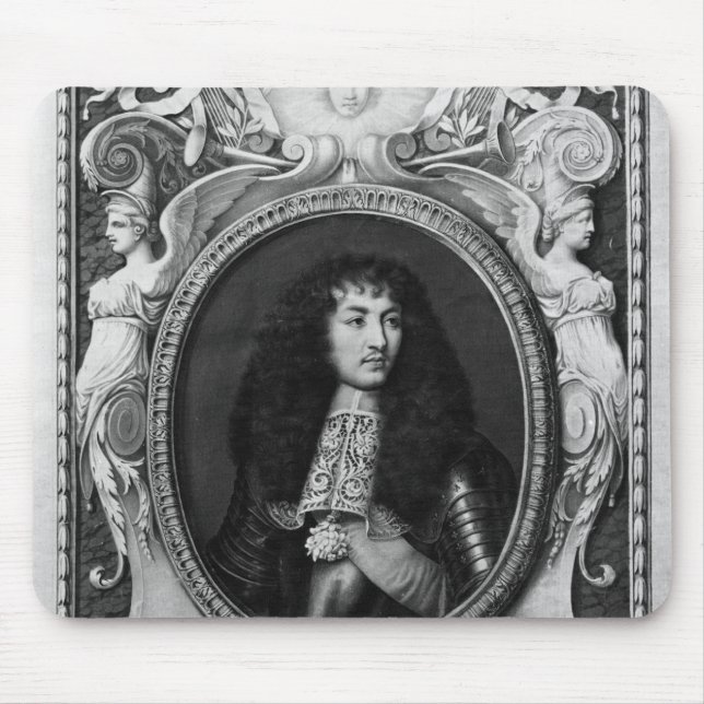 Medaillon-Porträt von Louis XIV Mousepad (Vorne)