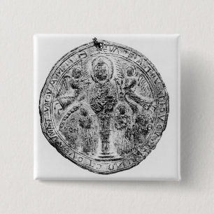 Medaillon verziert in der Cloisonnetechnik Button