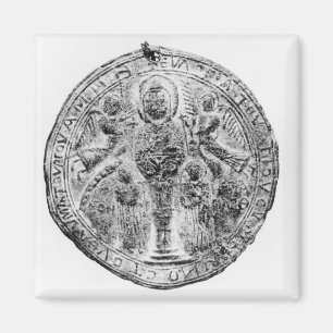 Medaillon verziert in der Cloisonnetechnik Magnet