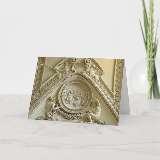 Medaillon, welches die Taufe von Constantine Karte (Vorderseite)