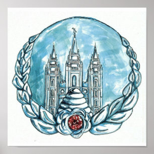 Medaillonenposter für junge Frauen Poster