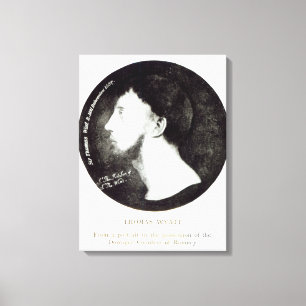 Medaillonporträt Leinwanddruck