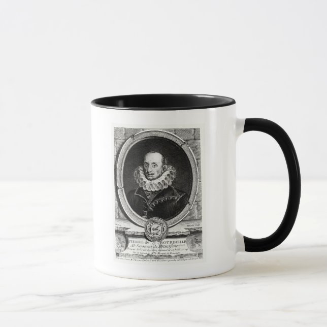 Medaillonporträt von Pierre de Bourdeille Tasse (Rechts)