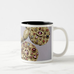 Medaillons von 'Barmy Collar Zweifarbige Tasse