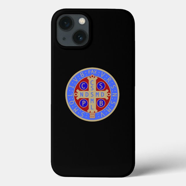 Medal oder Kreuz von St. Benedikt  Case-Mate iPhone Hülle (Rückseite)