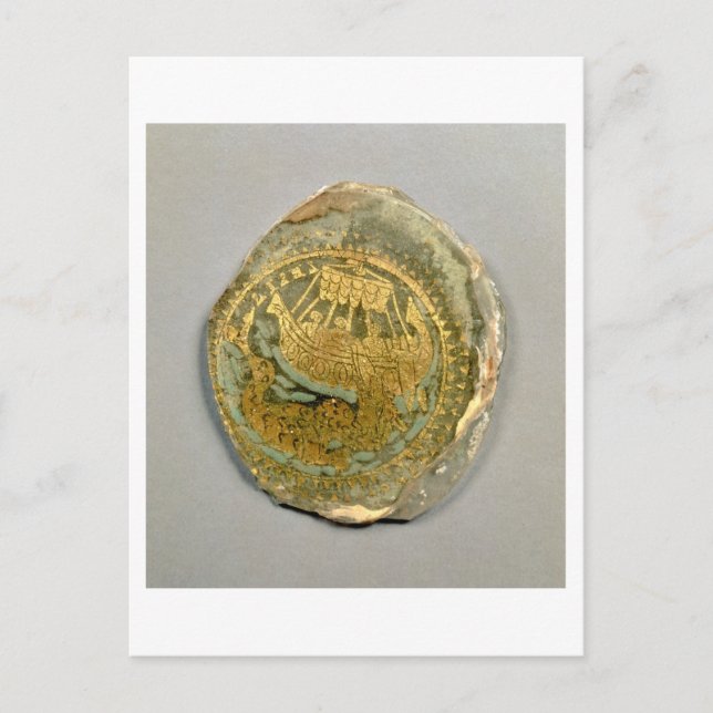 Medallion, die Jonah und den Wal darstellt, römisc Postkarte (Vorderseite)