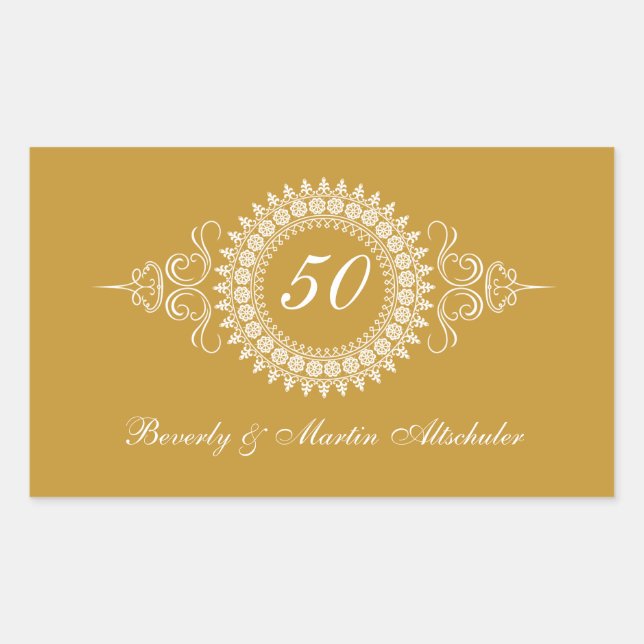 Medallion Golden Anniversary Sticker (Vorderseite)