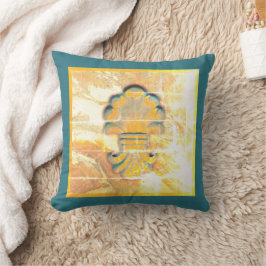 Medallion im Vintagen italienischen Stil Kissen