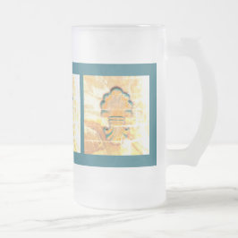Medallion im Vintagen italienischen Stil Mattglas Bierglas