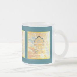 Medallion im Vintagen italienischen Stil Mattglastasse