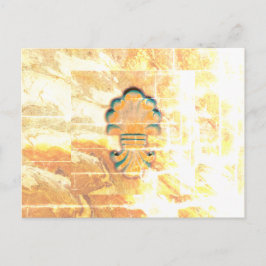 Medallion im Vintagen italienischen Stil Postkarte