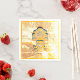 Medallion im Vintagen italienischen Stil Serviette