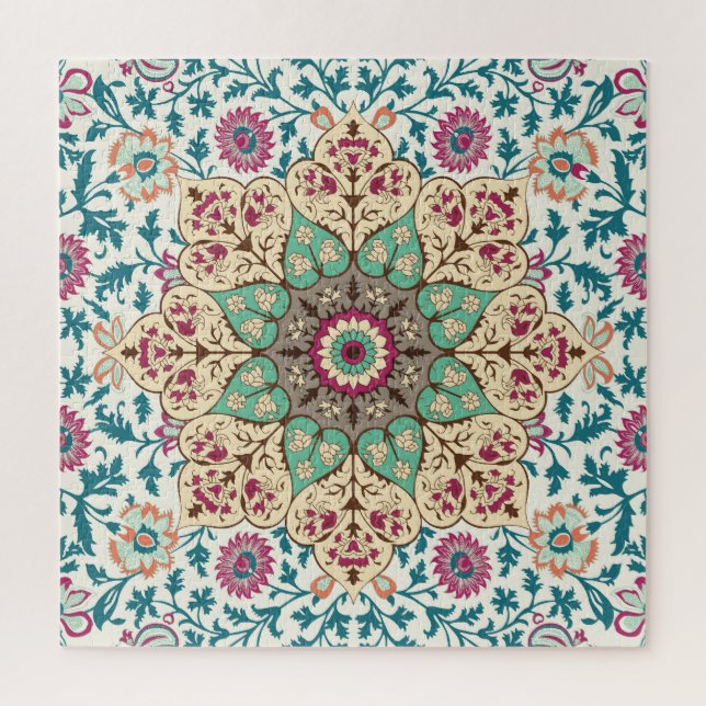 Medallion Melange: Multicolor Türkischer Stil Puzzle (Vertikal)