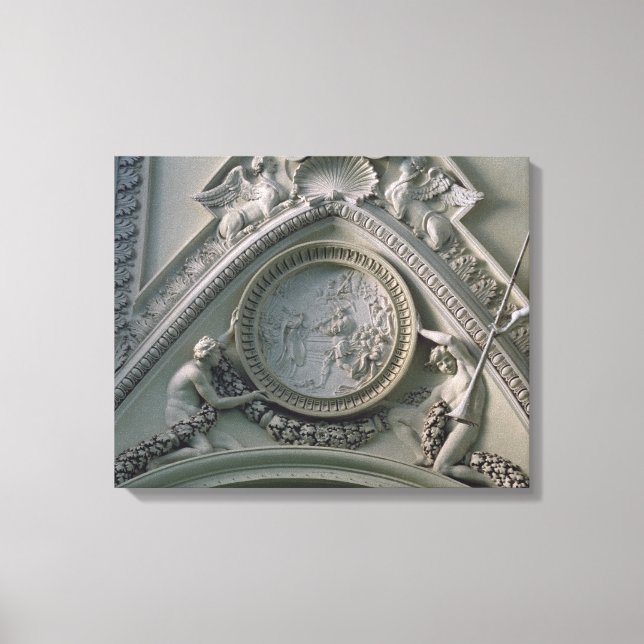 Medallion mit Kaiser Konstantin Leinwanddruck (Vorderseite)